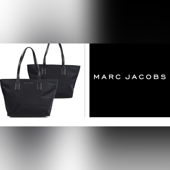 🖤MARC JACOBS🖤Black Nylon Wingman Tote Bag/NWOT - Picture 6 of 6